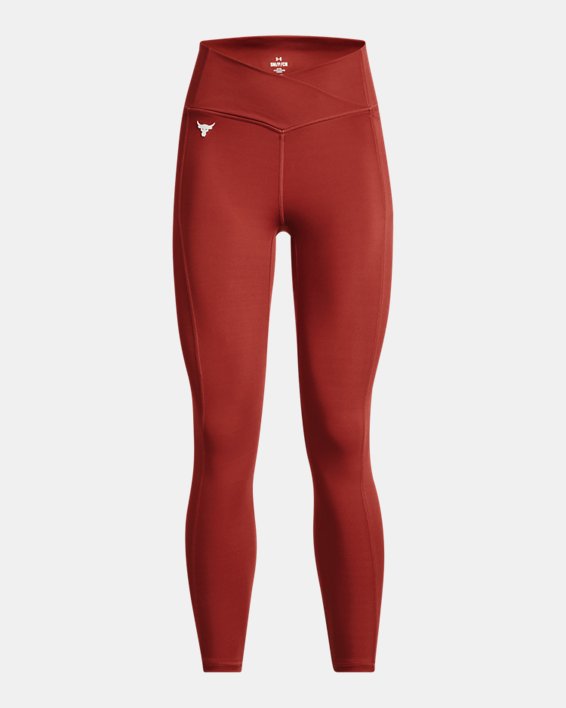 Women's Project Rock Crossover Lets Go Ankle Leggings in Red image number 6